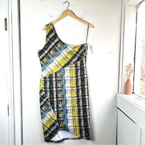 project runway yellow plaid dress project RUNWAY | Dresses | Nwt Project Runway Stylish Yellow And Blue Plaid  Dress Size Medium Multicolored